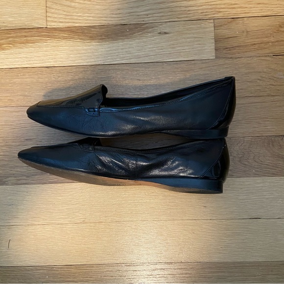 {Joan & David} Black Leather Loafers - size 9 - Picture 4 of 5